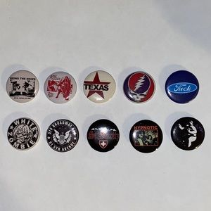 BRANDY MELVILLE 10 New PINS Comes w/FREE Brandy Stickers & 1 surprise bonus pin